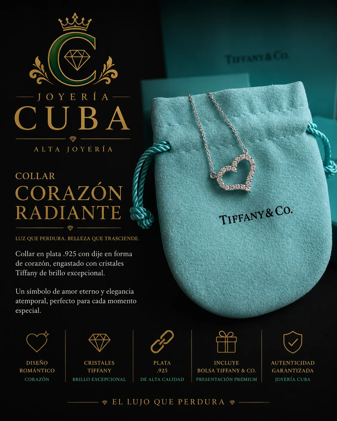 Collar Corazón Radiante